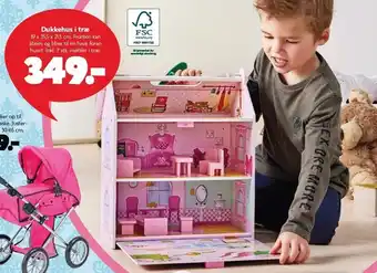 Fætter BR Dukkehus i træ tilbud