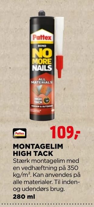 jem & fix Montagelim high tack tilbud