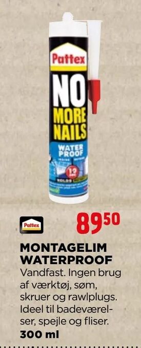 jem & fix Montagelim waterproof tilbud