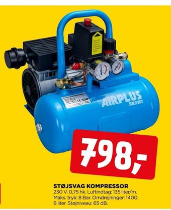 Støjsvag kompressor