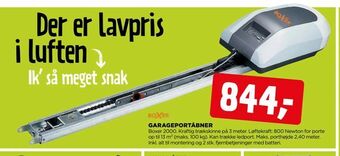 jem & fix Garageportåbner tilbud