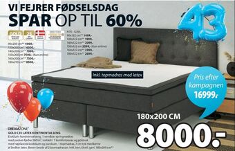 JYSK Dreamzone kontinentalseng tilbud