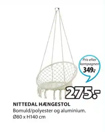 JYSK Jutlandia hængestol tilbud