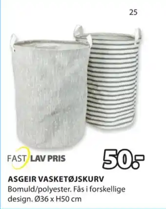 JYSK Kronborg vasketøjskurv tilbud