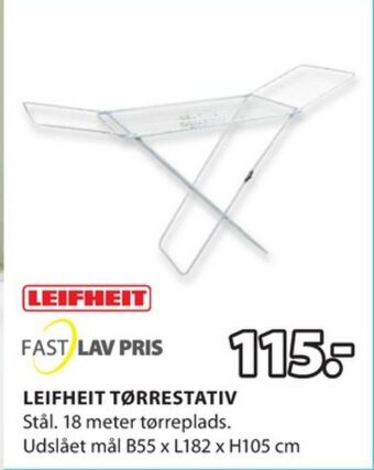 JYSK Leifheit tørrestativ tilbud