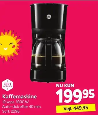 Din Isenkræmmer Kaffemaskine 1000W tilbud