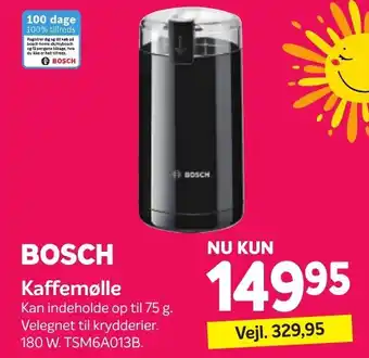 Din Isenkræmmer Bosch Kaffemøle tilbud