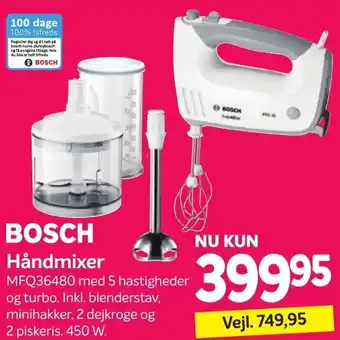 Din Isenkræmmer Bosch Håndmixer MFQ36480 tilbud