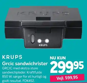 Krups Grcic Sandwichrister