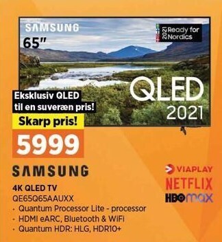 Power 4K QLED TV tilbud