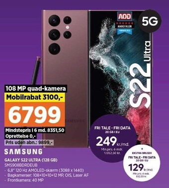 Power Galaxy S22 Ultra (128 GB) tilbud