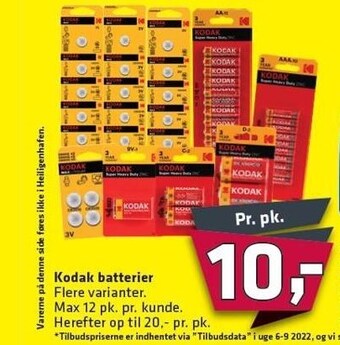 Fleggaard Kodak Batterier tilbud