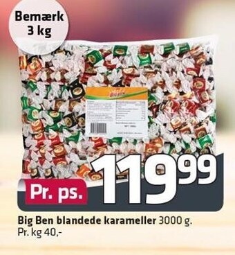 Fleggaard Big ben karameller tilbud
