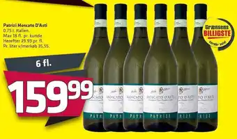Fleggaard Patrizi Moscato D'Asti tilbud