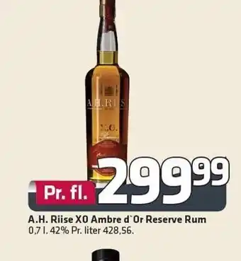 Fleggaard A.H. Riise X0 Ambre d'or Reserve Rum tilbud
