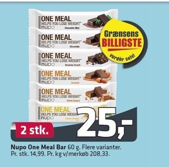 Fleggaard Nupo One Meal bar tilbud