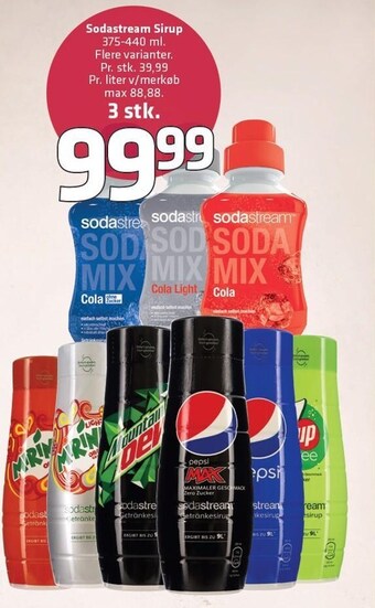 Fleggaard Sodastream Sirup tilbud