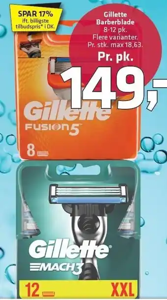 Fleggaard Gilette barberblade tilbud