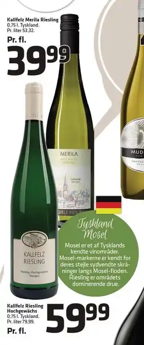 Fleggaard Kallfelz Merila Riesling tilbud