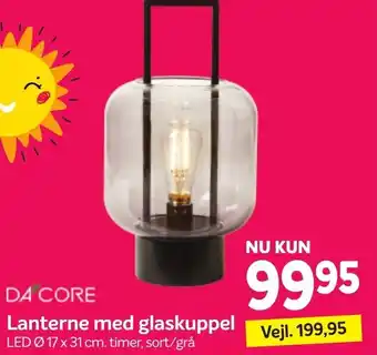 Lanterne Med Glaskuppel