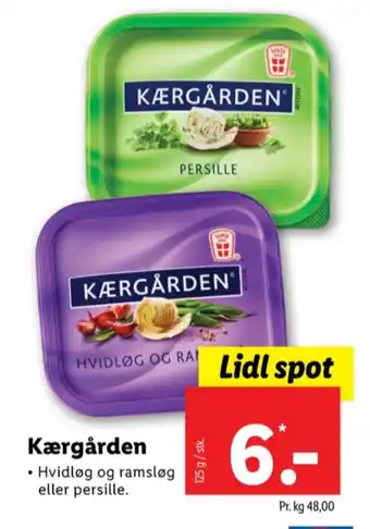 Lidl Kærgården blandingsprodukt hvidløg og ramsløg tilbud