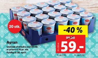 Lidl Milbona drikkeyoghurt tilbud
