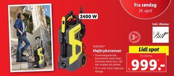 Lidl Parkside højtryksrenser tilbud
