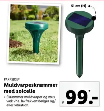 Lidl Parkside muldvarpeskræmmer tilbud