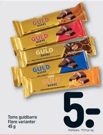 REMA 1000 Guldbarre chokoladebar mørk tilbud