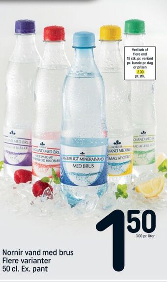 REMA 1000 Nornir danskvand tilbud