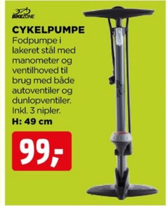 Bikezone cykelpumpe