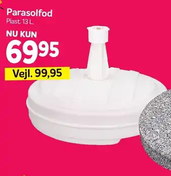 Din Isenkræmmer Parasolfod Plast 13L tilbud