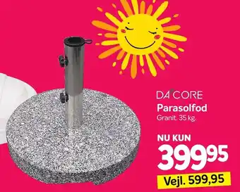 Din Isenkræmmer Da Core Parasolfod tilbud