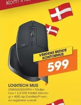 Expert Logitech Mus LTMXMAS2SGRPH tilbud