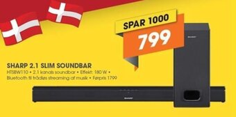 Expert Sharp 2.1 Slim Soundbar tilbud