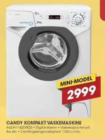 Punkt1 Candy Kompakt Vaskemaskine tilbud