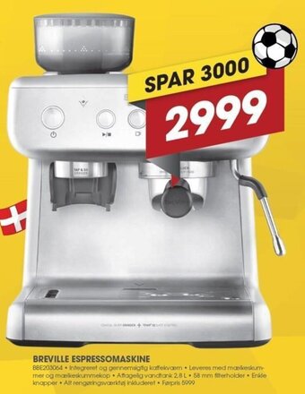 Punkt1 Breville Espressomaskine tilbud