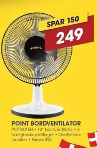 Punkt1 Point Bordventilator tilbud