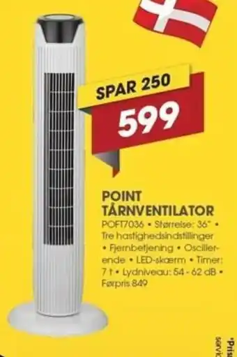 Punkt1 Point Tarventilator tilbud