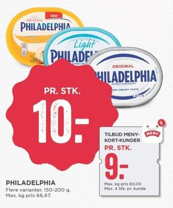MENY Philadelphia tilbud