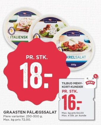 MENY Graasten Pålægssalat 250-300g tilbud