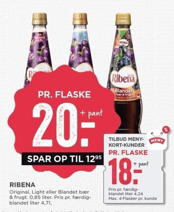 MENY Ribena tilbud