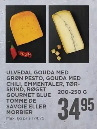 MENY Ulvedal Gouda Med Grøn Pesto 200-250g tilbud
