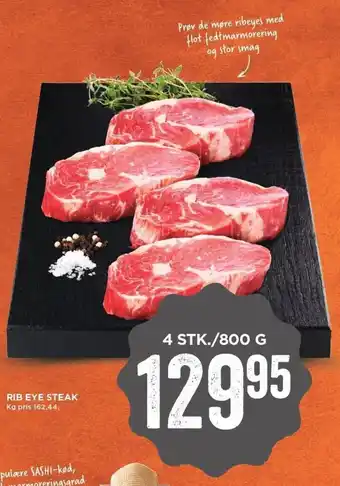 MENY Rib Eye Steak 800g tilbud
