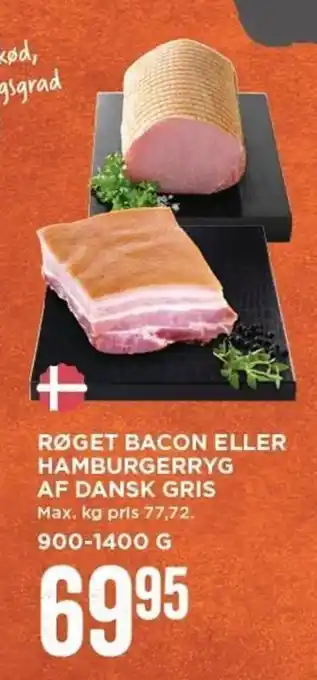 MENY Røget Bacon 900-1400g tilbud
