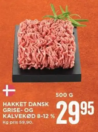 MENY Hakket Dansk Grise- Og Kalvekød 500g tilbud