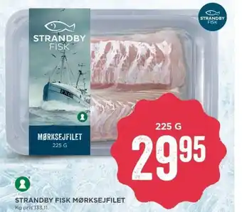 MENY Strandby Fisk Mørksejfilet 225g tilbud