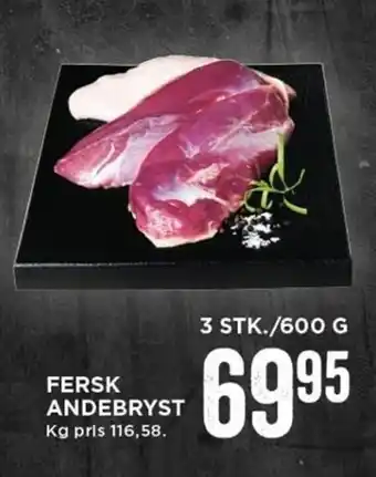 MENY Fersk Andebryst 600g tilbud