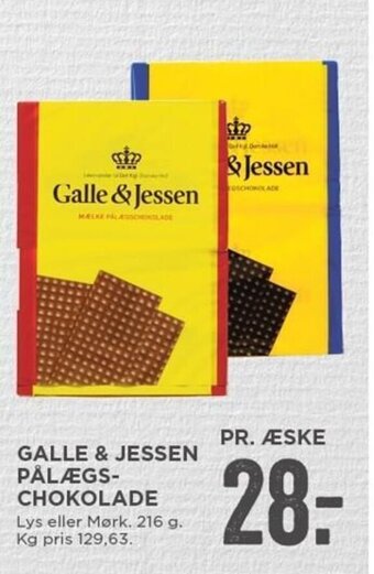 MENY Galle & Jessen Pålægs Chokolade tilbud