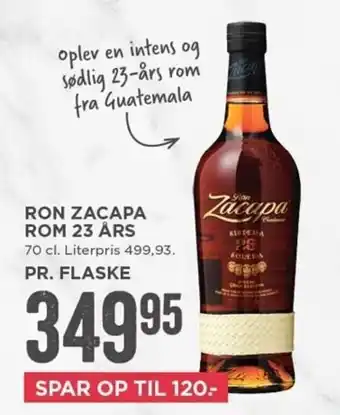 MENY Ron Zacapa tilbud